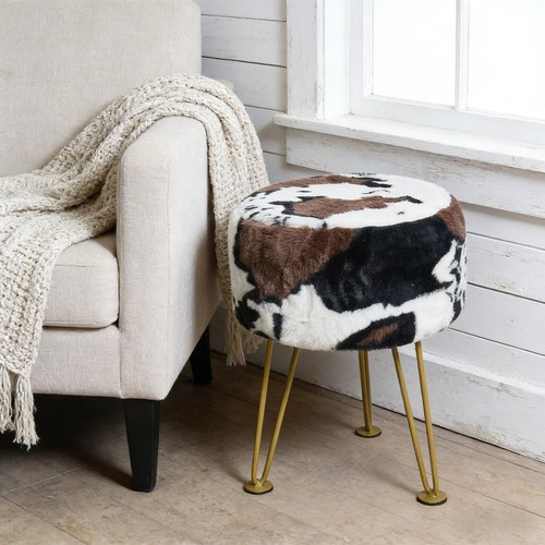 Cow print faux fur - cow, vanity