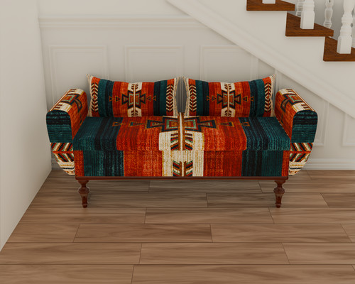 Upholstered ottoman bench with - upholstered,