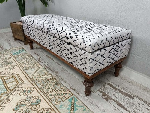 Handmade ottoman bench