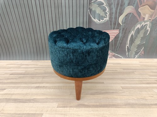 Ottoman stool quilted - ottoman,