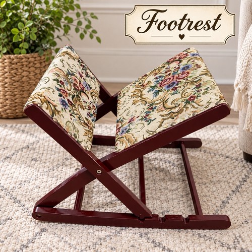 Rocking wooden foot stool - stool,