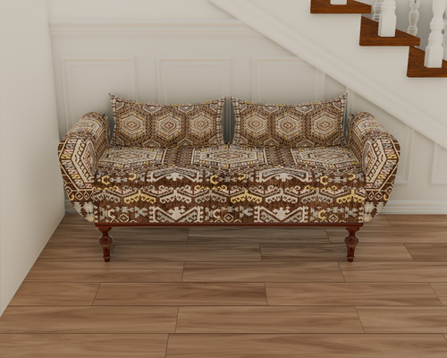 Brown lounge mudroom ottoman - lounge,
