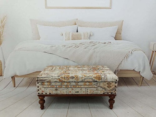 Upholstered bohemian storage - upholstered,